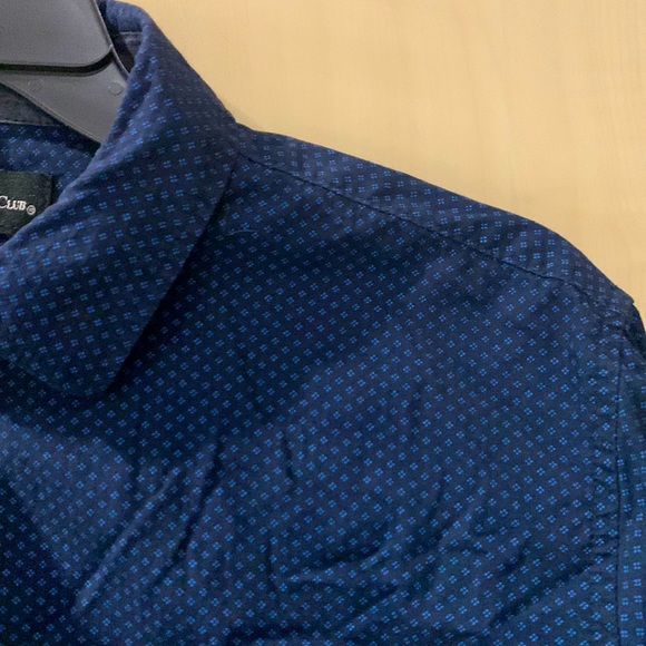 Blue Patterned Collared Shirt - Picture 2 of 3